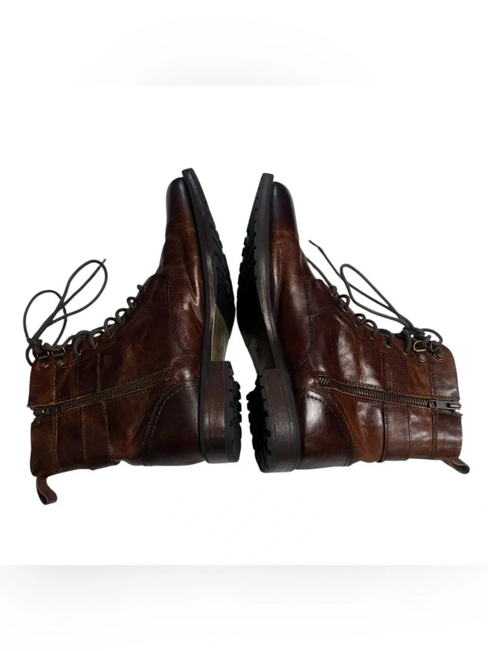 Aston Grey Collection Rockcastle 2 Brown Leather Men’s Boots Size 9.5